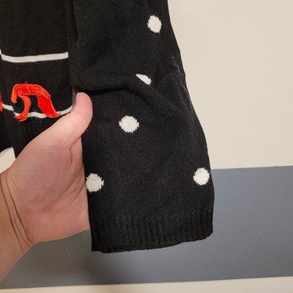 Xhilaration Christmas Cat Wreath and Bows Sweater Size XL - Picture 6 of 11